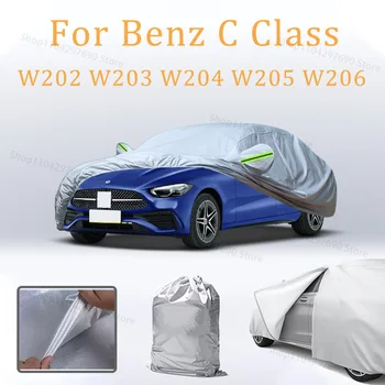 Per Benz Classe C W202 W203 W204 W205 W206 Coperture per auto Impermeabile Auto Protezione solare Copertura Anti-UV Anti-neve Esterno Esterno
