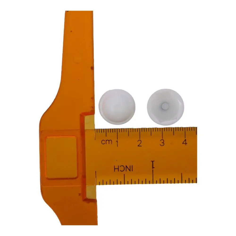 50pcs M 8 Plastic Dome Bolt M8*13*15mm 13mm Head Protection Cap Covers White Hex M8 Screw Cover Easy To Install