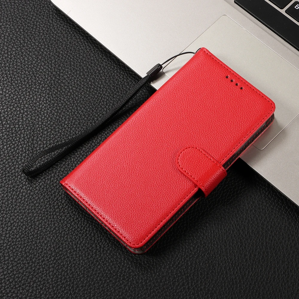 RFID Blocking Leather Wallet Phone Case with Magnetic Flip and Credit Card Slots