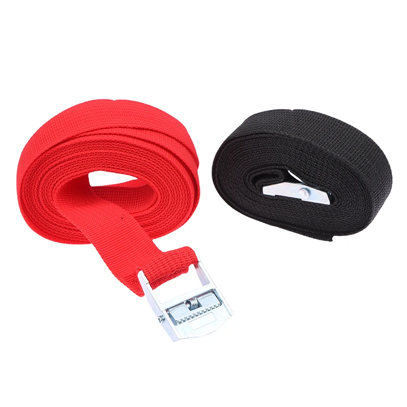 2pcs 3 Meters Buckle Tie-Down Belt Cargo Straps for Car Truck Motorcycle Bike Tow Rope Binding Belt Auto Luggage Bag Fixed Strap
