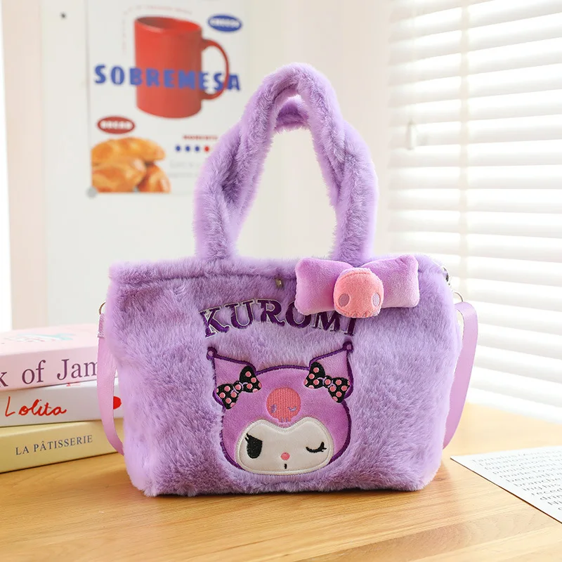 

Милая Sanrio My Melody мультяшная плюшевая сумка скошенная сумка коричная сумка маленькая сумка подарок