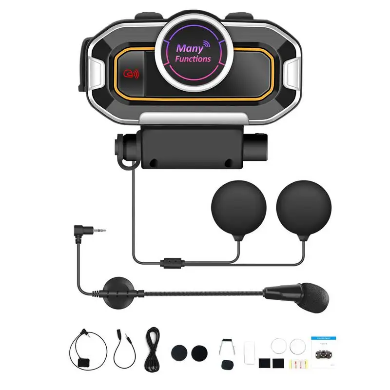 

Helmets Wireless Headphones Motor Wireless Intercom 5.0 Hand Free Waterproof Motorbike Helmets Communication System Headset