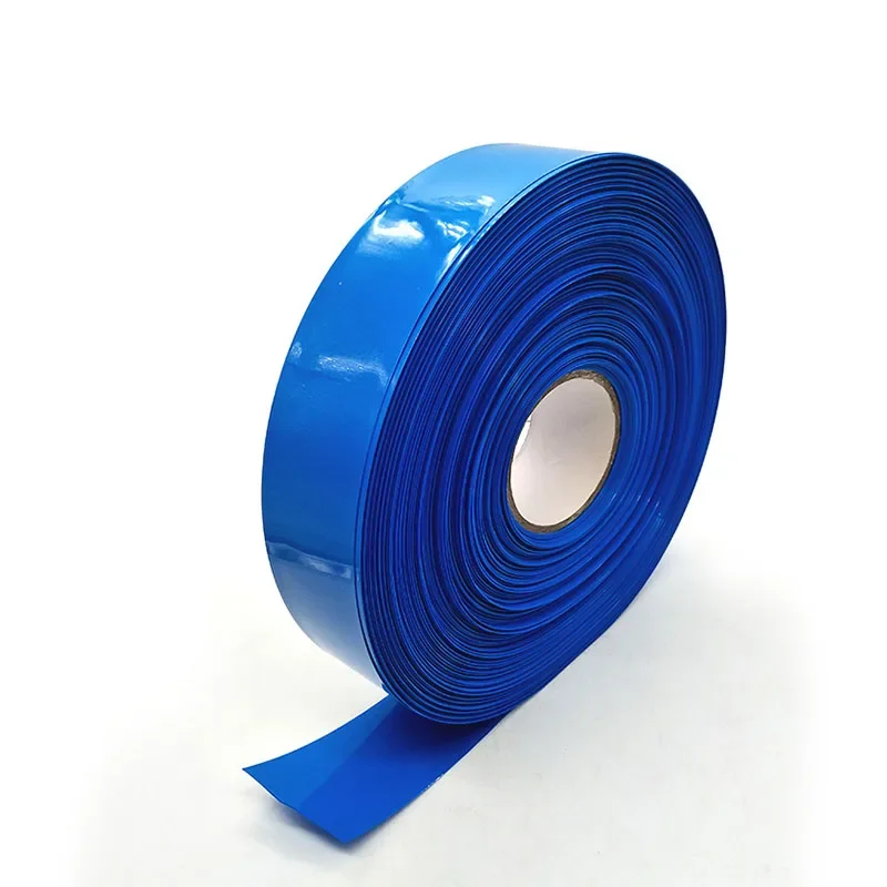1kg Lithium Battery PVC Heat Shrinkable Film Tube 30-250mm Blue Black 18650 Battery Shrinkable Film Insulation Sheath