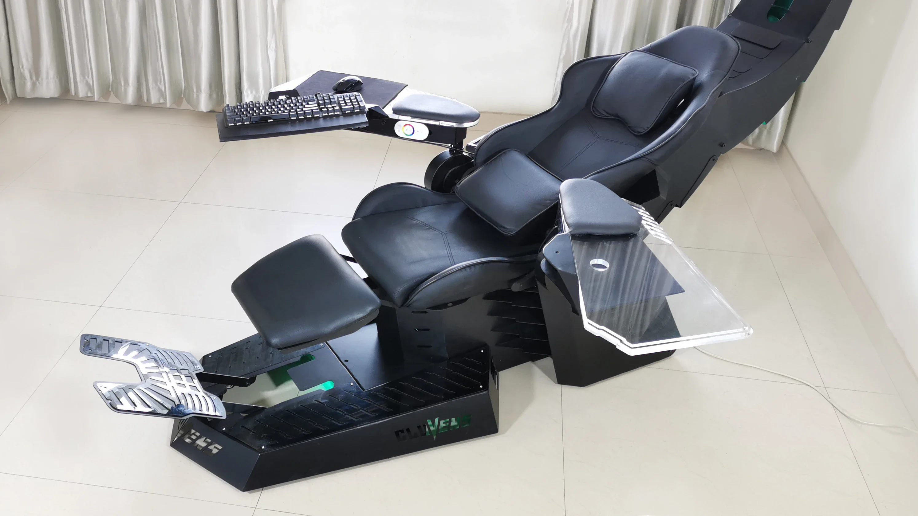 Hot selling UNICORN zero gravity recline PC Chair with heat and massage cockpit as predator 5
