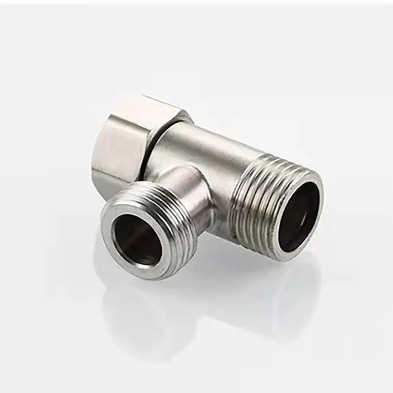 304 Stainless Steel Toilets Diverter Valve T Adapter G1/2 T-Valve 3 Ways Water Pipe Bath Bidet Sprayer Shower Fittings