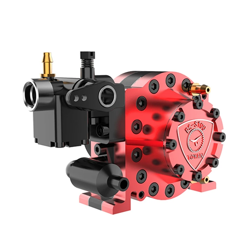 

TOYAN 1Set RS-S100 Engine RC Nitro Water Cooled Single Rotor Engine Internal Combustion Engine Model Toy 2200-18500 Rpm Red