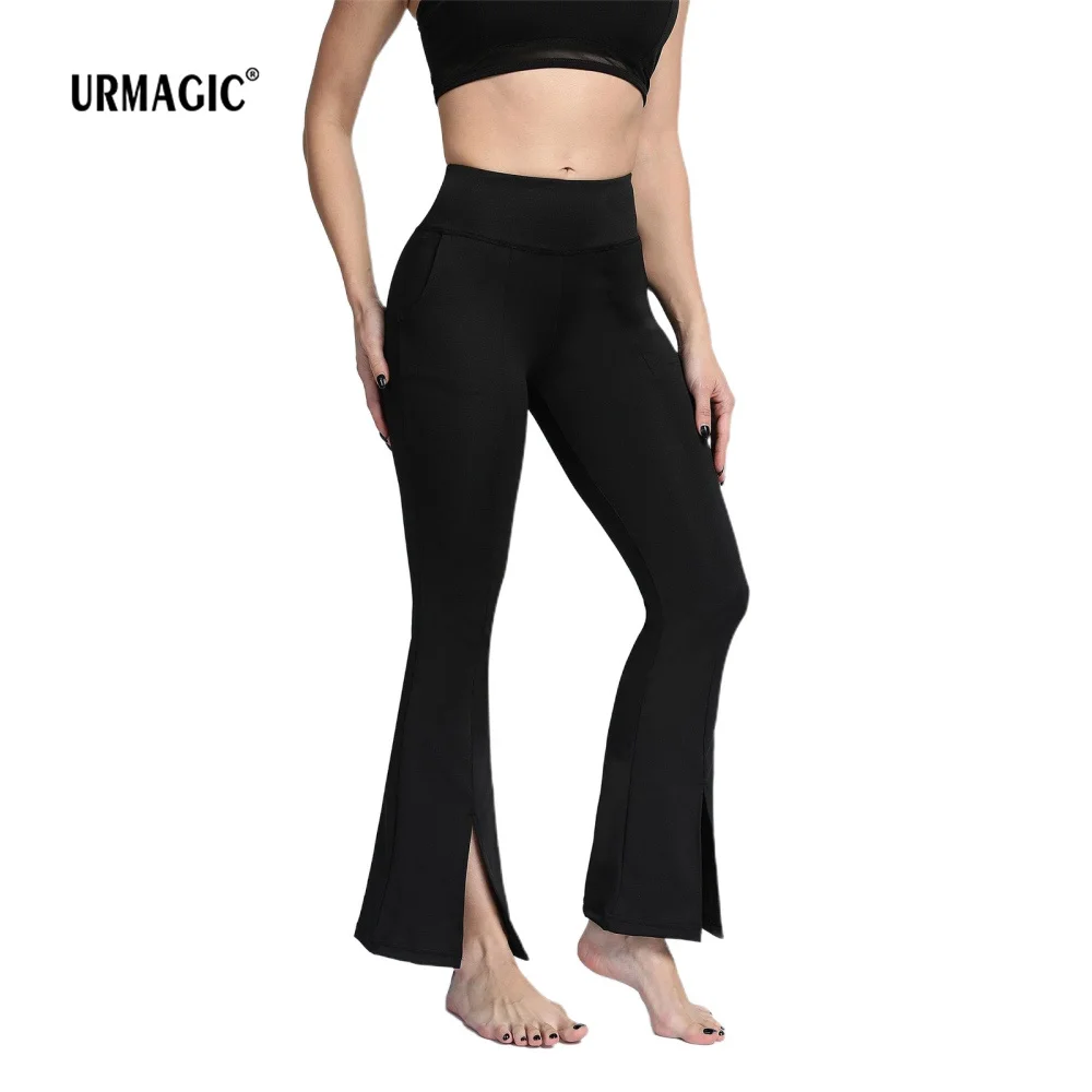 Yoga Pants for Women, Tummy Control Bootleg, Solid Color, Work Pants, Gym  Workout, Exercise Fitness Pants with Pockets