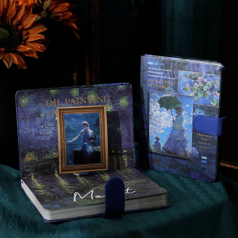 

Цветной блокнот в твердом переплете для студентов, записная книжка с кнопками, записная книжка в стиле ретро, красивая иллюстрация, магнитный блокнот с рисунком