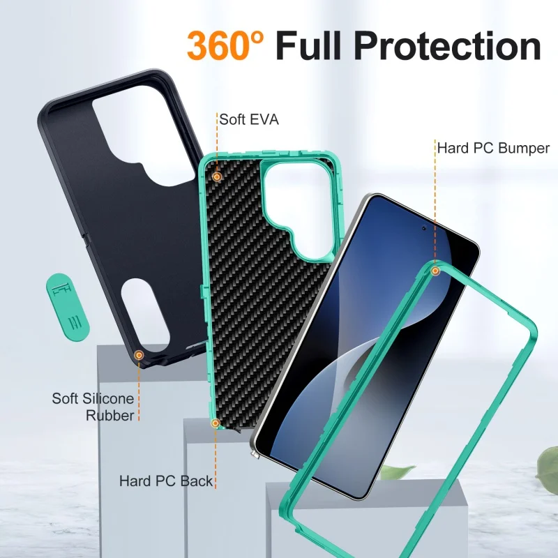 Shockproof Hard Bracket Phone Case with Enhanced Protection