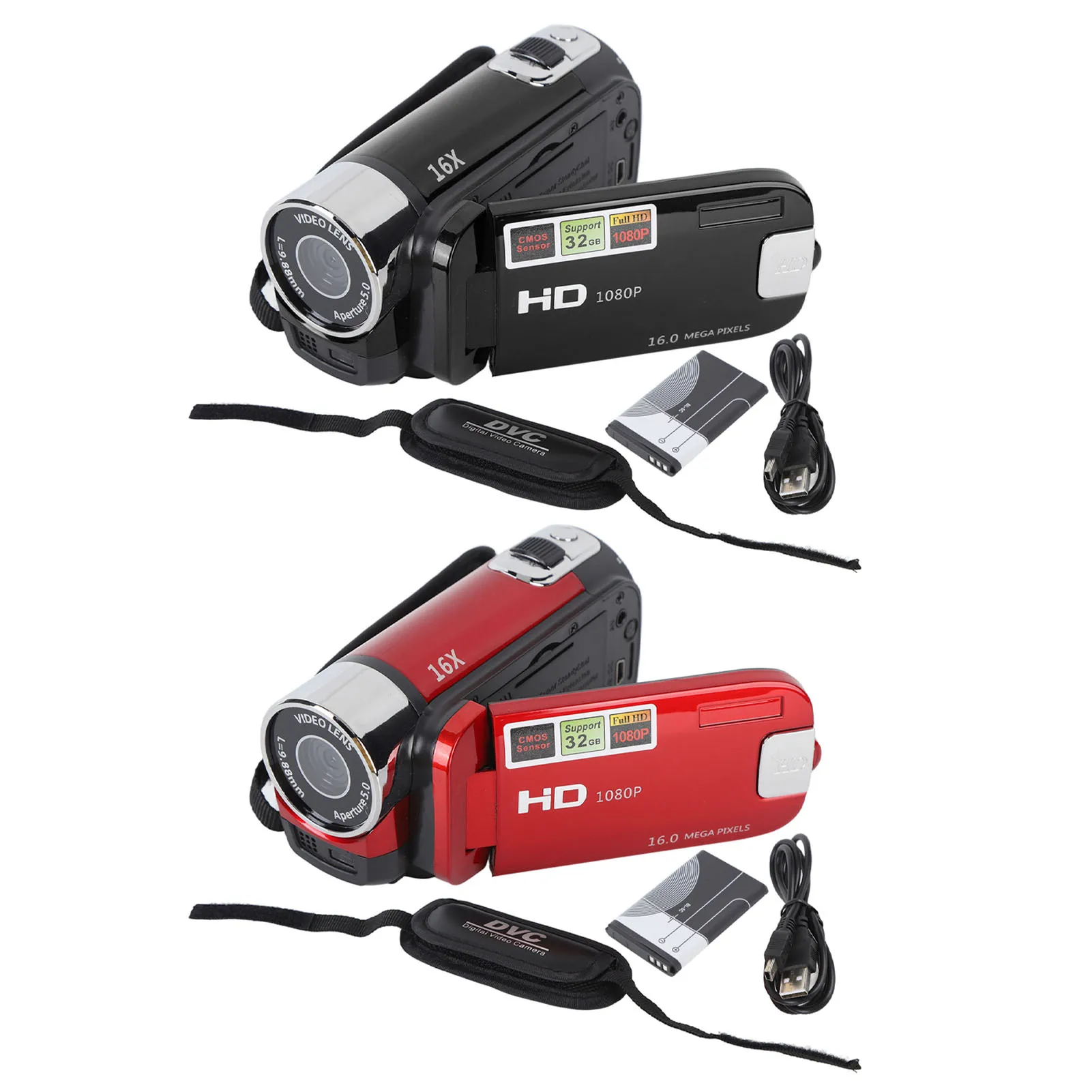 USB 케이블 DV 카메라, Vlogging 카메라, TFT 회전 스크린, 16x 디지털 줌 비디오 카메라, 4K 48MP, 2.7 인치 카메라