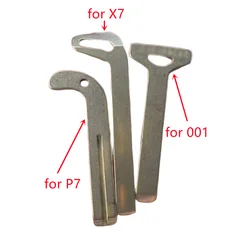 10PCS/Lot Car Smart Emergency Insert Key Blank Blade Replacement for ZEEKR 001 Xiaopeng P7 for BMW X7 Lixiang L1 L9