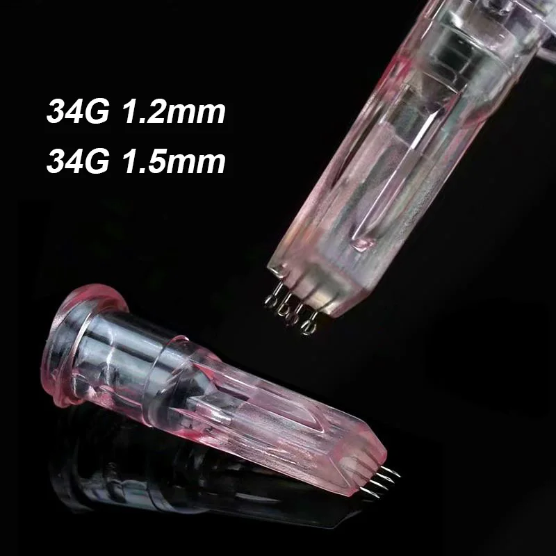 

Hand Hit 4-PIN Ultra-fine Four Needle 34G 1.2mm/1.5mm Sterile Nano Painless Feite Small Needle Ultra-fine Needle