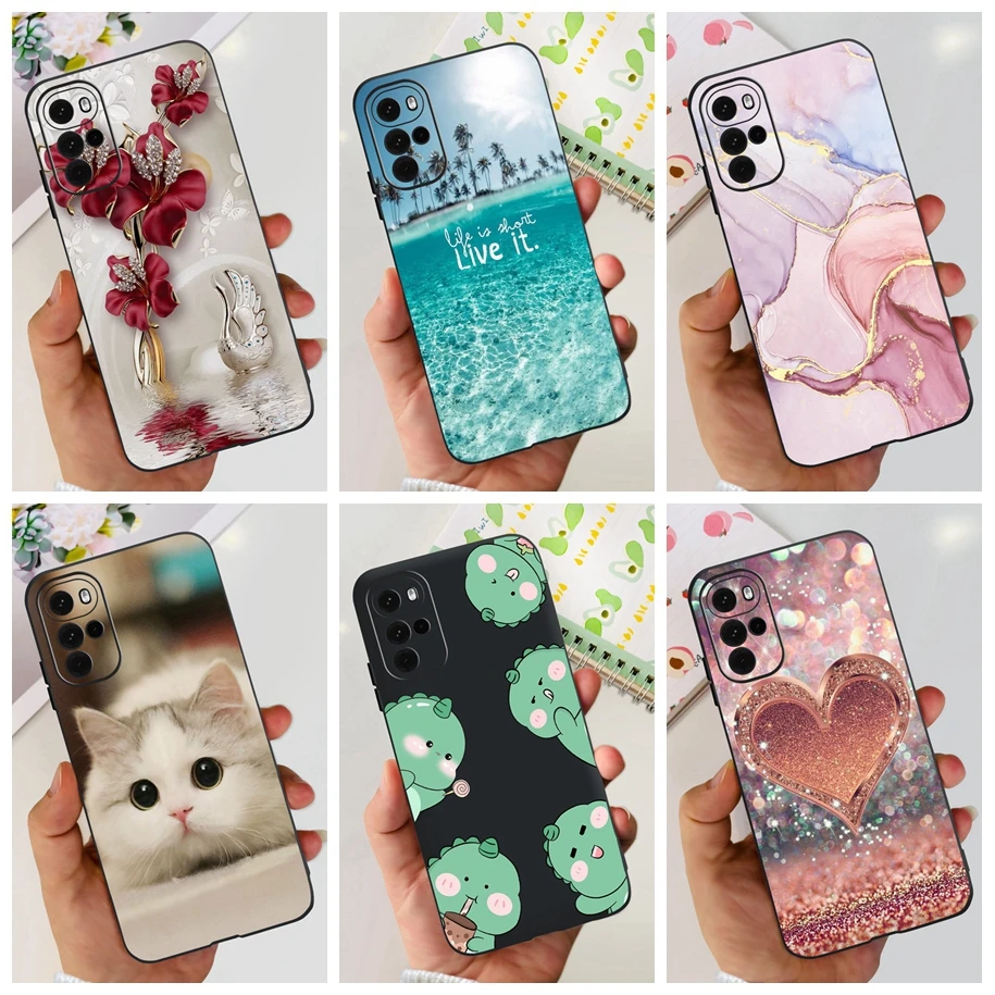 Per Motorola Moto G42 G22 Custodia Popolare Marble Flower Funda Soft Silicone Cover Antiurto Per Moto G32 G 22 Xt2231-2 G 42 Paraurti