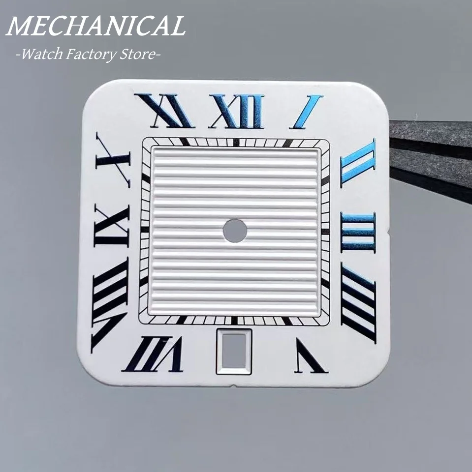 27MM Square Dial with Roman Numerals and Calendar