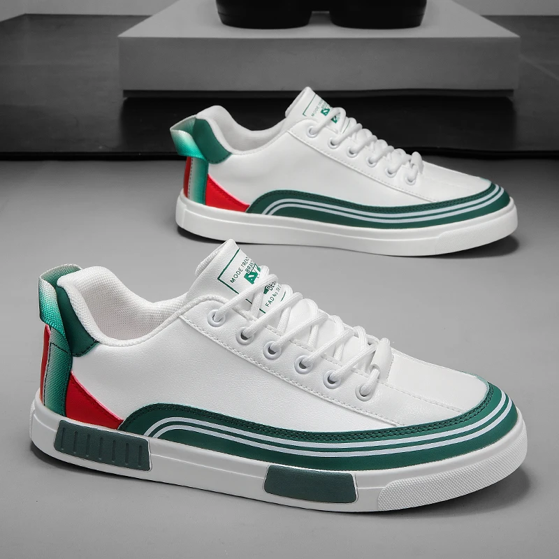 Scarpe da skate casual da uomo in pelle comode per tutti i giorni_voghion.com