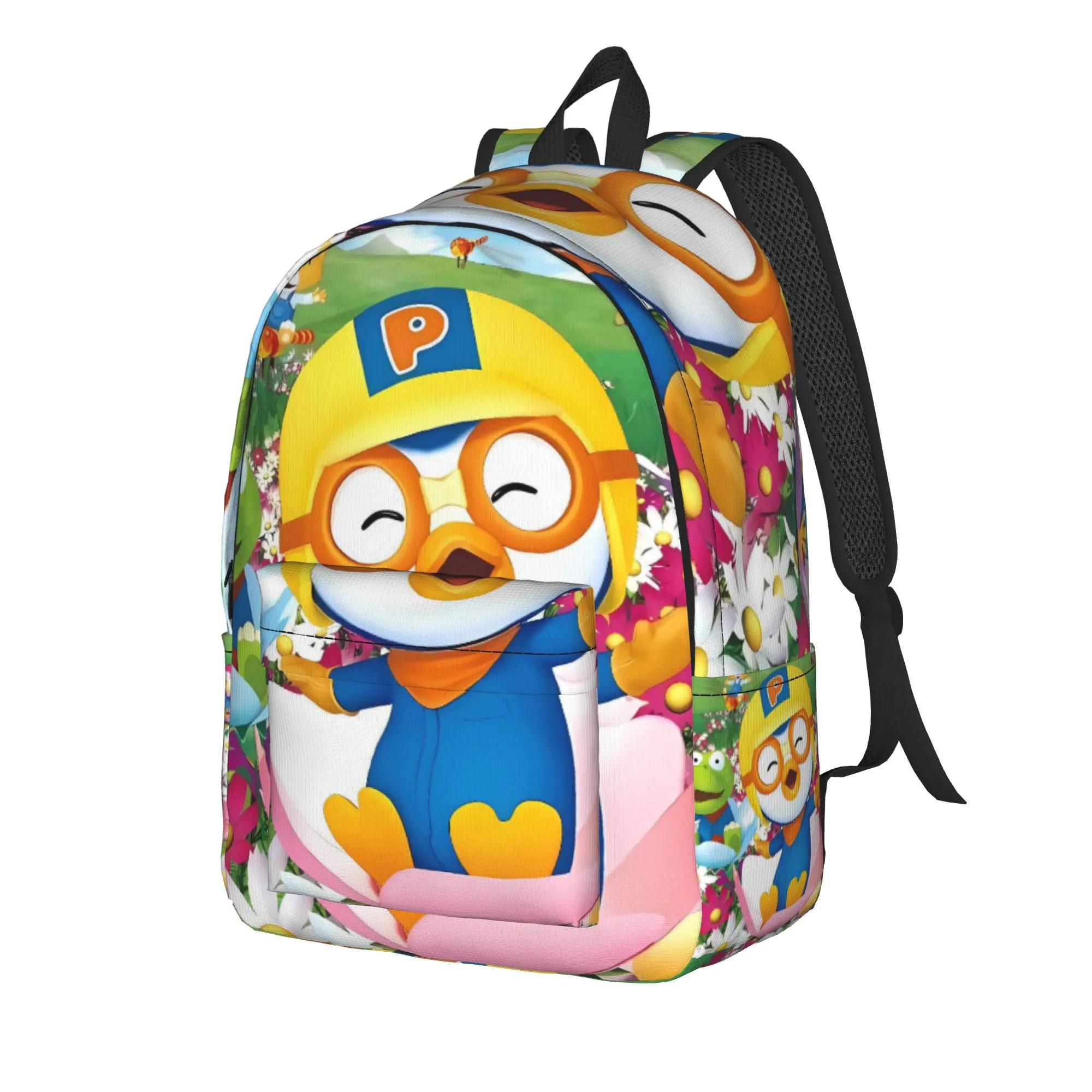 Zaino PororoS, Zaini per Uso Quotidiano, Borse Scolastiche Unisex, Zaino con Stampa di Design - immagine 2