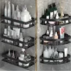 Storage Organizer Shower Shelf Bathroom Shelf Aluminum Alloy Shampoo Rack Makeup Bathroom Accessories No Drill Wall Corner Shelf 2