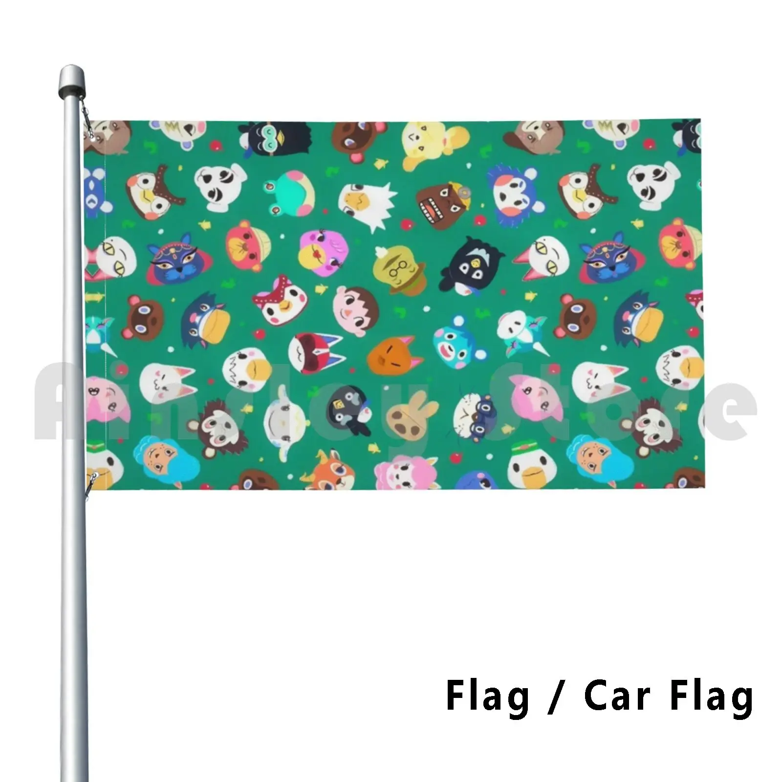 Modello Animale Outdoor Decor Flag Car Flag Animal Animal Tom Nook Villager Smash Bros Super Smash Videogioco