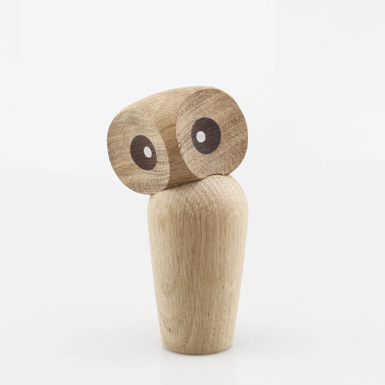 

New Arrival Creative Nordic Denmark Solid Wooden Owl Ornament Home Decoration Figurines Mascot Nice Wood Animal Puppet Kids Gift