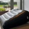 Inflatable Pillow Triangle Wedge Cushion PU Leather Bolster Home Backrest Mat Air Mattress Sofa Bed Multifunctional Furniture 4