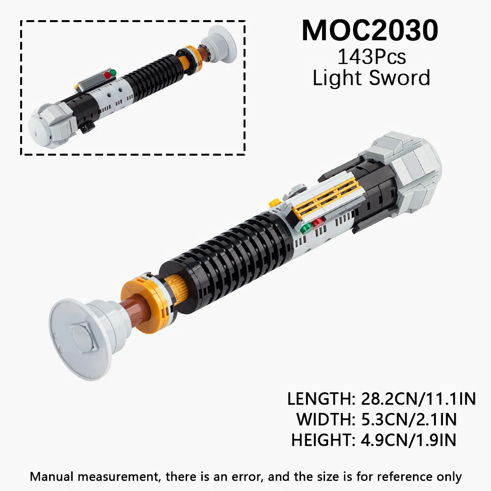 MOOXI Light Sword Weapon Lasersword Hilt Model Bricks