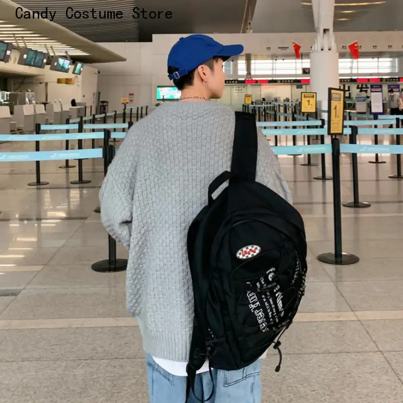 Thicker Streetwear Warm Teens  Sweaters Pullovers Men Male Knitting Baggy O-neck Design Couple Clothes Popular Ulzzang Ins