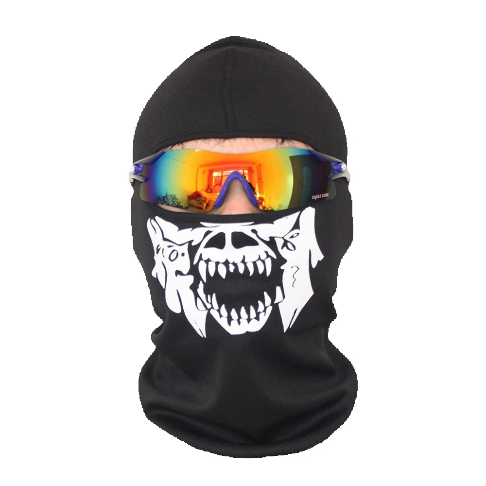 LazyZoom Cycling Call Of Duty Tactical Ghost Skull Outdoor Cold-Proof Face Mask Bicycle CS Female_voghion.com