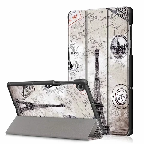 for Lenovo Tab M10 FHD Plus TB-X606F X606X 10.3" Smart Stand Cover For Lenovo Tab M10 HD 10.1" TB-X605 X505F X306X+Film+Pen
