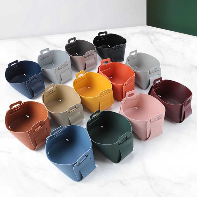 

Simple Creative Desktop Leather Storage Box With Handle Large Capacity Home Bedroom Cosmetics Sundry Keys Decorative Storage Box