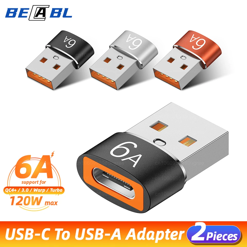 6a Type C Female To Usb A Male Otg Adapter Usb C Connector Cable For