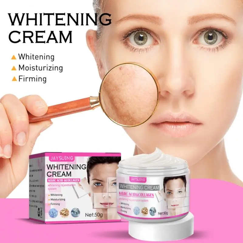 50g Kojic Acid Whitening Creams Antiwrinkle Moisturizing Face Brighten