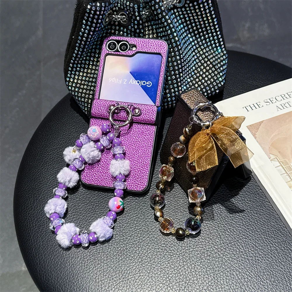 Wrist Strap Hinge Protective Hard Shell Phone Case