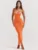 Sexy Lace Patchwork Backless Slim Women Dress Spaghetti Srap Double Layer Bodycon Midi Female Elegant Party Clubwear