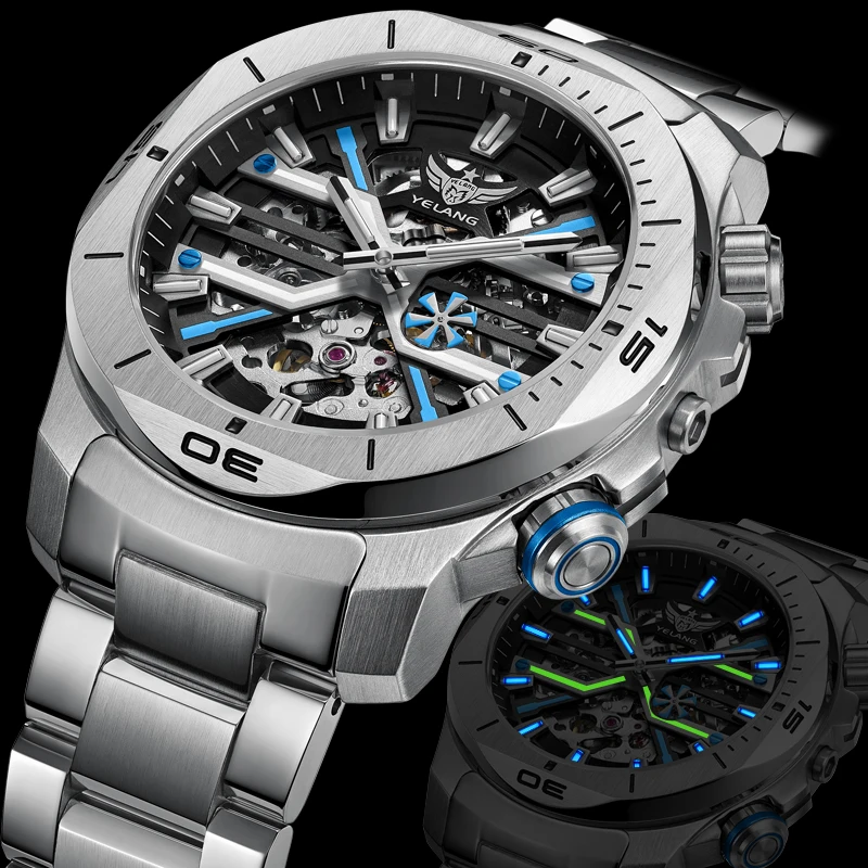 Men Dress Watch 44mm Vintage Dial Retro Business Sapphire Japan 8N40 Automatic Mechanical Waterproof 30Bar