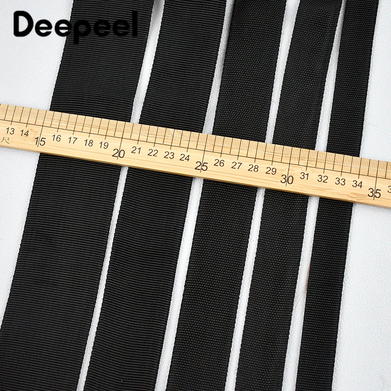 5/10/20Meters 20-50mm 중공 나일론 웨빙 스트랩 배낭 더블 레이어 리본 밴드 가방 테이프 관형 밴드 DIY 바느질 액세서리