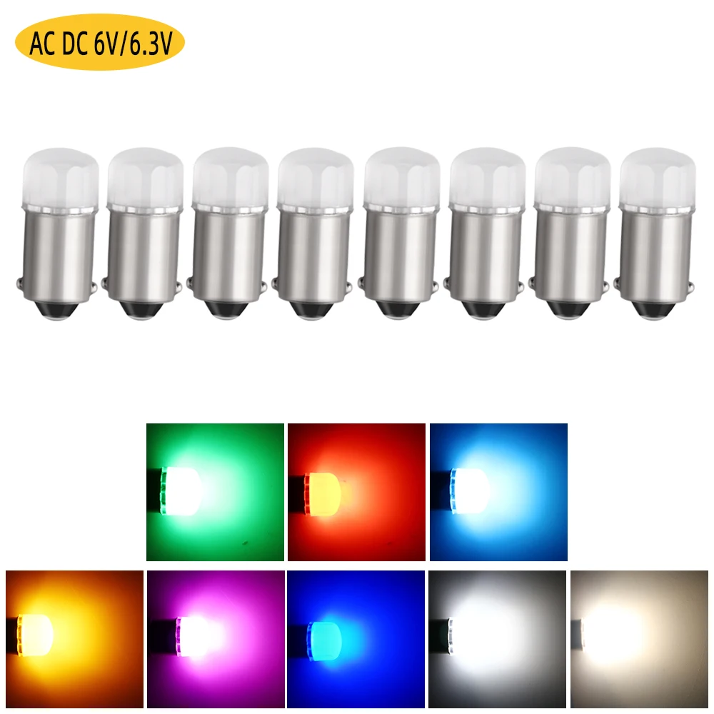 GE44 47 1895 AC/ DC 6V 6 3 V 8PCS BA9S светодиодная лампа автомобильная аркадная Игровая Машина
