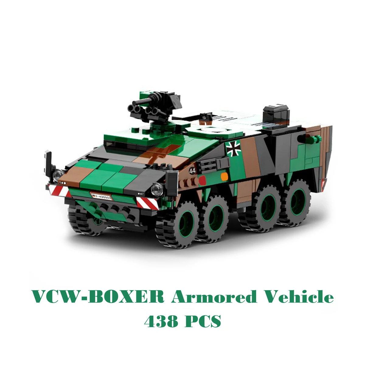 Military Armored Hummer Stryker Tank Car US Russia Army Modern War Soldier Weapons Model Building Blocks Brick Children Kid Toys — view 6