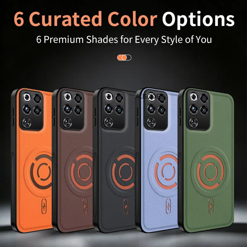 Enhanced Magnetic Solid Color PU Leather Protective Phone Case