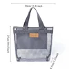 1 Pc Foldable Mesh Beach Bag – Spacious Multi-Pocket Design with Breathable Mesh & Water-Resistant Lining，Durable Nylon Bag 5