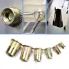 210/165/100PCS Box Rivet Nuts Carbon Steel M4 M5 M6 M8 M10 M12 Flat Head Rivet Nuts Set Hardware Multi Sizes Insert Rivet Nuts 4