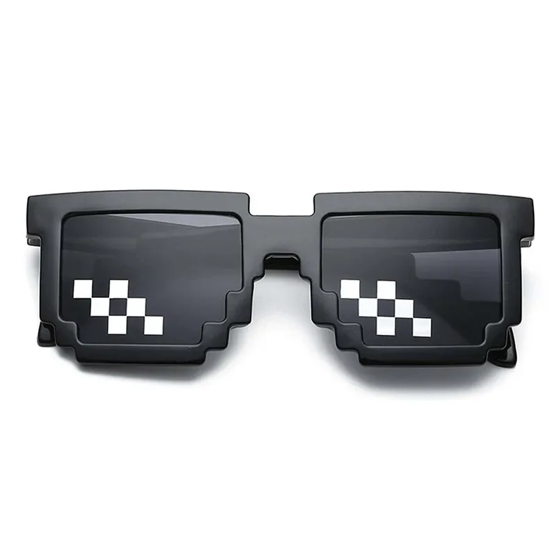 Pixel Sunglasses Funny Pixel Original Black Mosaic 1pc