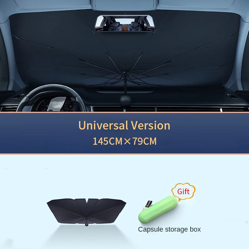 Car Sunshade Windshield Umbrella LEIBOO Foldable Summer Protection Heat Insulation