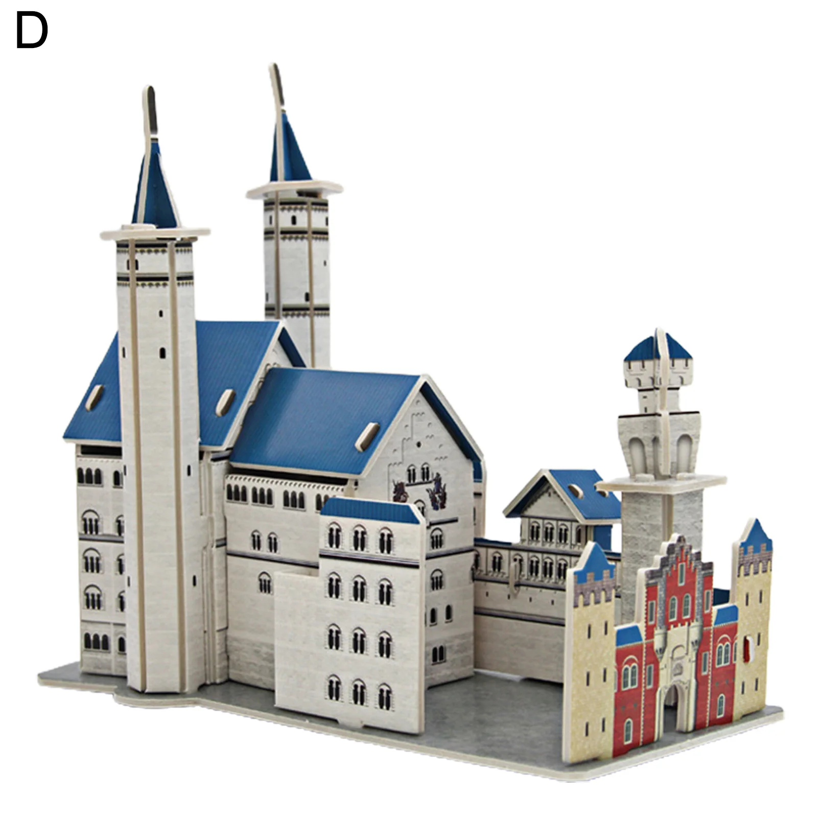 3D DIY Puzzle Castle Assembling Model Cartoon House Paper Toy Kid Early Learning Construction Pattern Gift Children House Puzzle diy house kits Model Building Toys