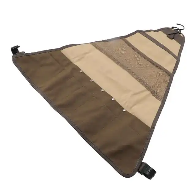 Piknik Evőeszközök Vászon Táska Több Tárolózseb Edényes Grillezéshez - Image 4