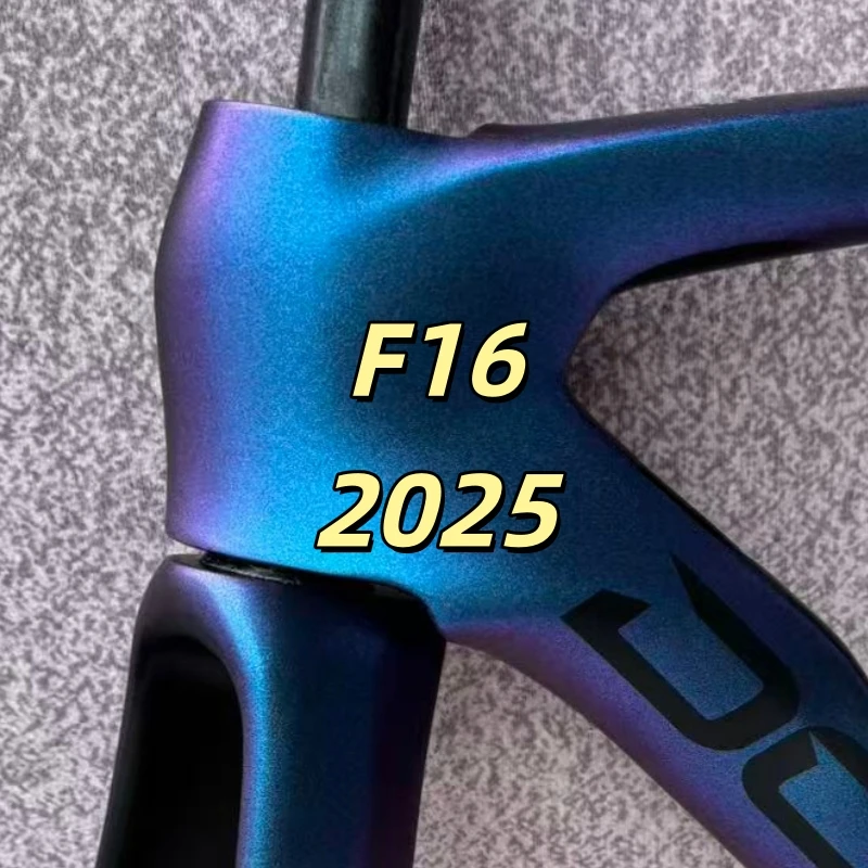 2026 F16 카본 프레임 F14 로드 바이크 프레임셋 카멜레온 블루 디스크 브레..