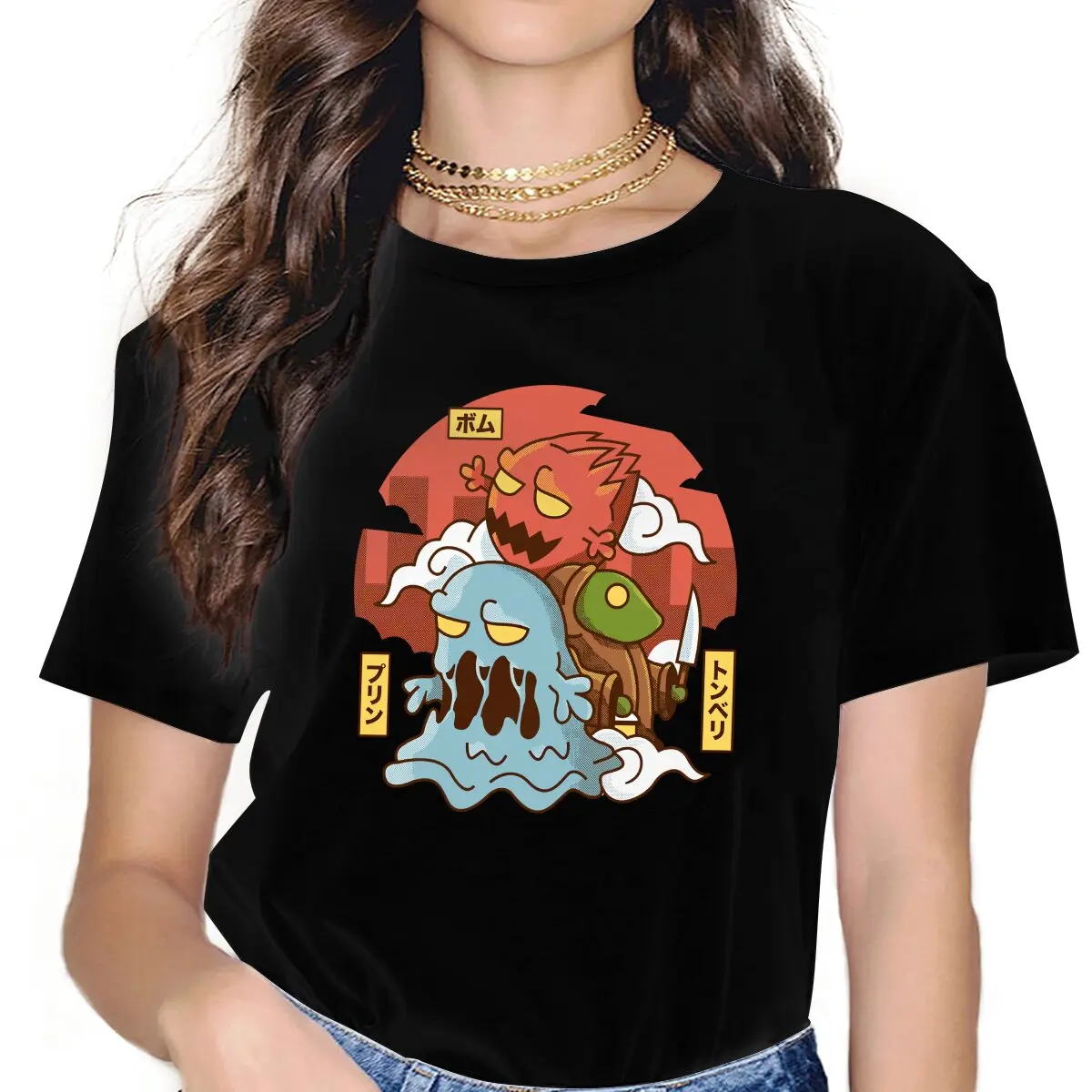 

Enemies Women's T Shirt Final Fantasy XIV Game Ladies Tees Harajuku Polyester Tops Graphic Tshirt y2k Hipster