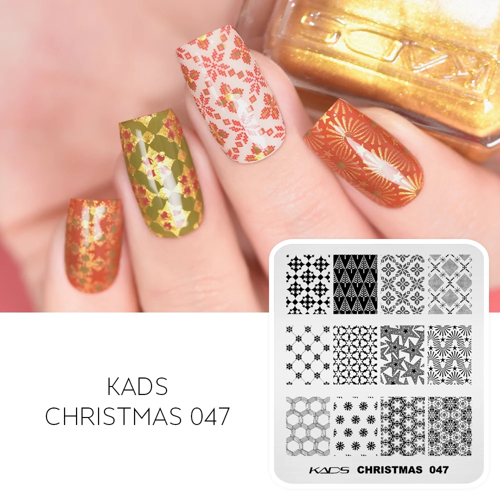 1pc Nail Art Satmping Plate Halloween Christmas Template Stencil for Stamper UV Polish Art Decoration Manicure DIY Salon Tool 2