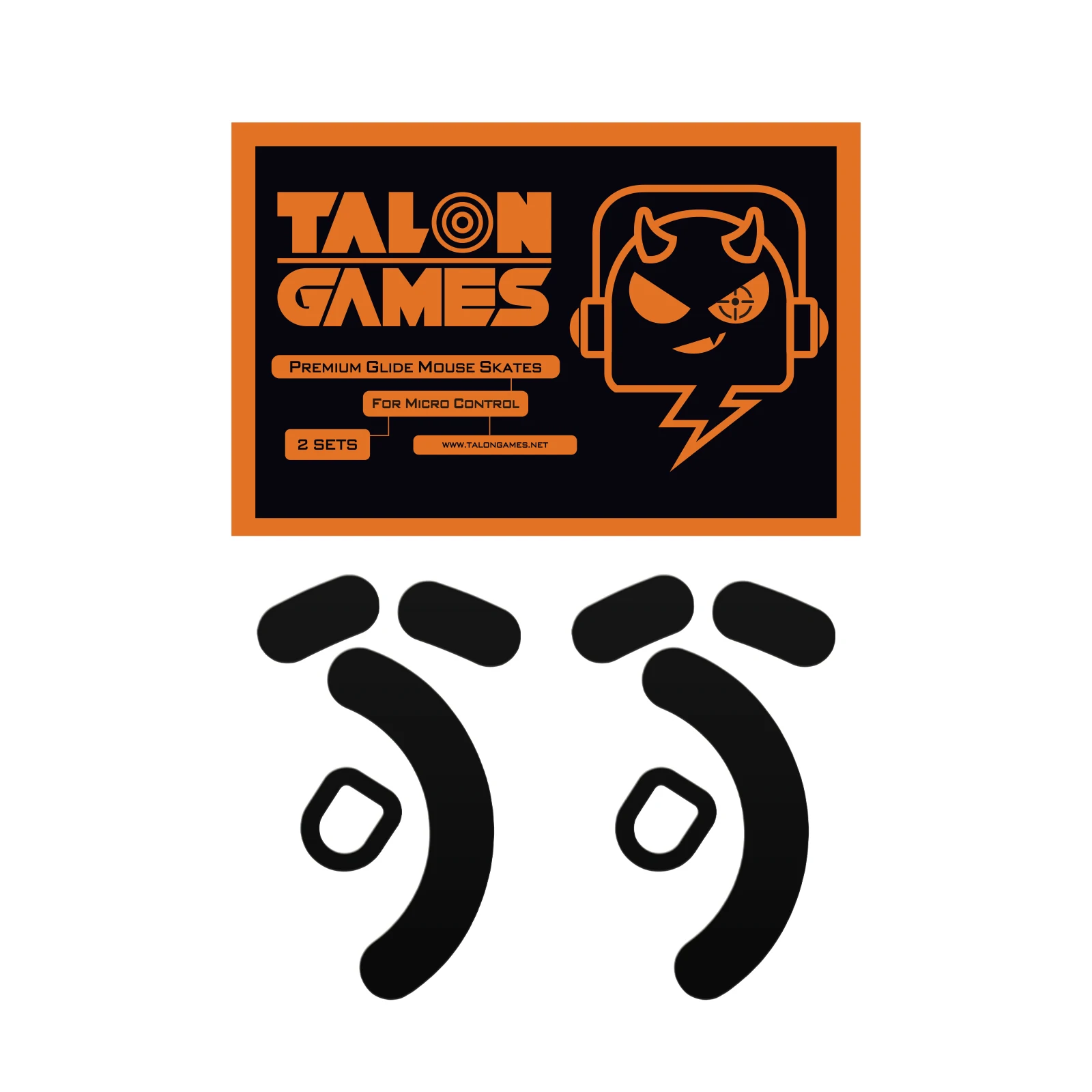 Talongames Mouse Feet Pattini Per Razer Viper V2 Pro Wireless Control Type Sostituzione Glide Feet Pads Mouse Sticker