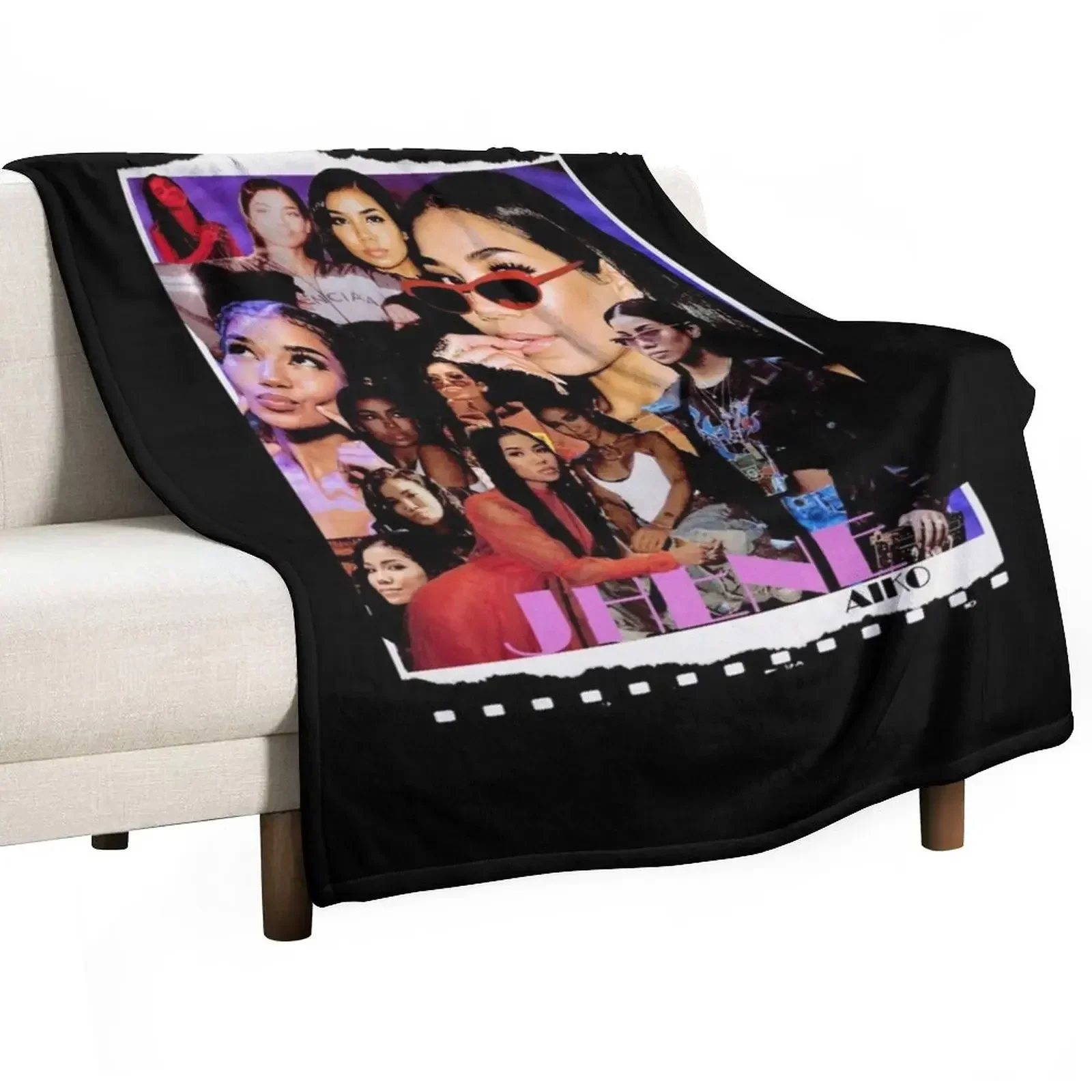 

Одеяло Jhene Aiko с графическим дизайном, рождественские подарки, мягкие теплые зимние свободные одеяла