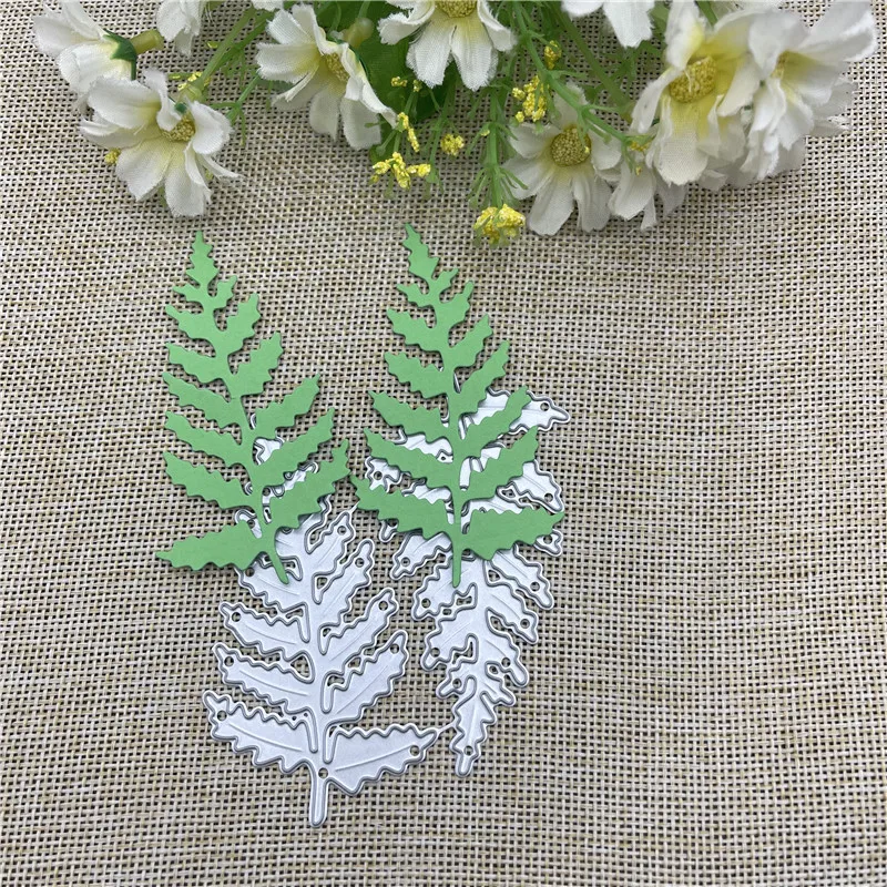 2PCS leafage Frame Metal Cutting Dies Stencils For DIY Scrapbooking Decorative Embossing Handcraft Template